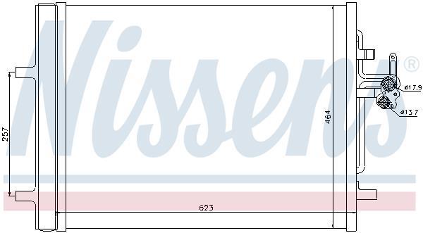 Condenseur, climatisation (Radiateur de climatisation) NISSENS ref. 940155