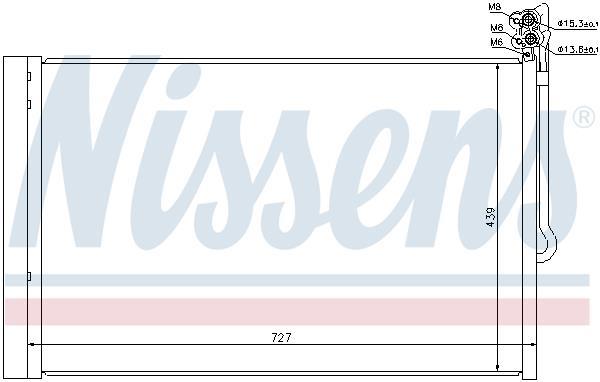 Condenseur, climatisation (Radiateur de climatisation) NISSENS 940157