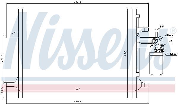 Condenseur, climatisation (Radiateur de climatisation) NISSENS ref. 940159