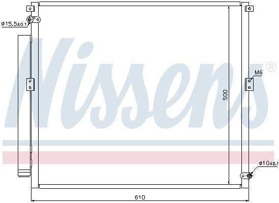 Condenseur, climatisation (Radiateur de climatisation) NISSENS 940167