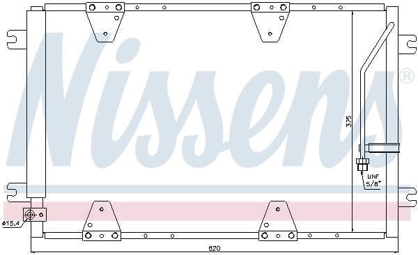 Condenseur, climatisation (Radiateur de climatisation) NISSENS 940174