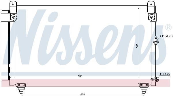Condenseur, climatisation (Radiateur de climatisation) NISSENS 940191