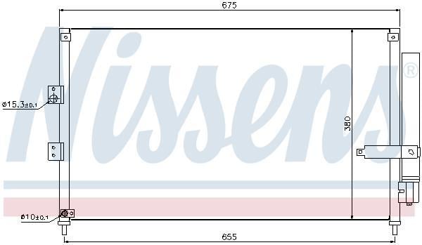 Condenseur, climatisation (Radiateur de climatisation) NISSENS 940197