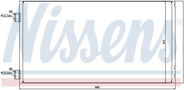 Condensador, aire acondicionado NISSENS ref. 940204