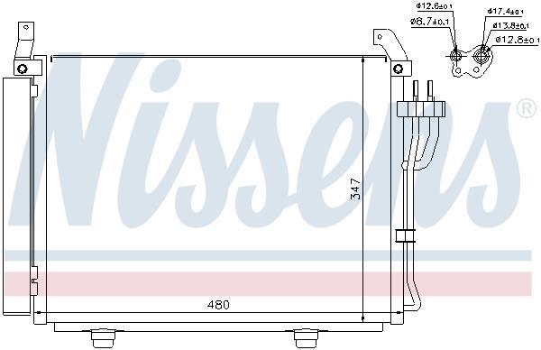 Condenseur, climatisation (Radiateur de climatisation) NISSENS ref. 940205
