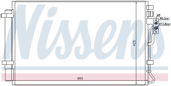 Condenseur, climatisation (Radiateur de climatisation) NISSENS 940216