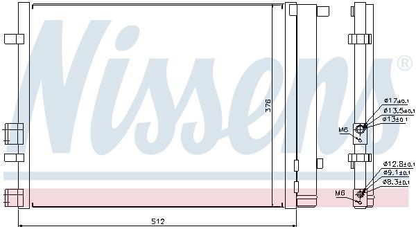 Condenseur, climatisation (Radiateur de climatisation) NISSENS 940224