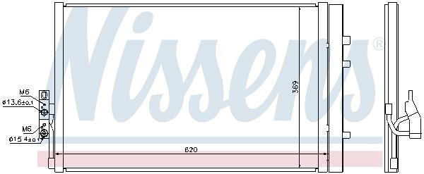 Condensador, aire acondicionado NISSENS ref. 940226