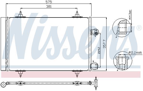 Condensador de climatização NISSENS ref. 940239