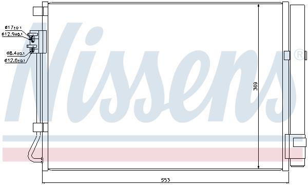Condenseur, climatisation (Radiateur de climatisation) NISSENS 940243