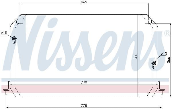 Condensador, aire acondicionado NISSENS ref. 94026