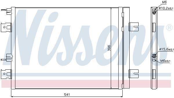 Condenseur, climatisation (Radiateur de climatisation) NISSENS ref. 940262
