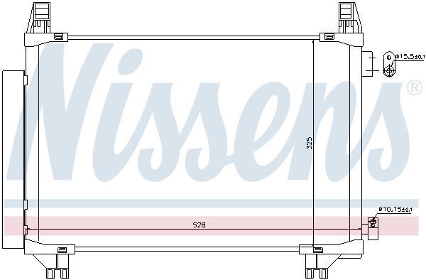 Condensador, aire acondicionado NISSENS ref. 940270