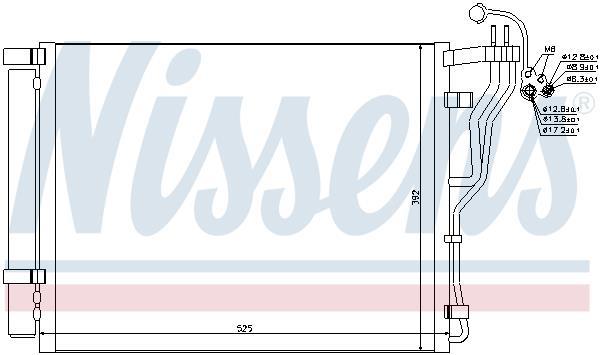 Condensador, aire acondicionado NISSENS ref. 940273