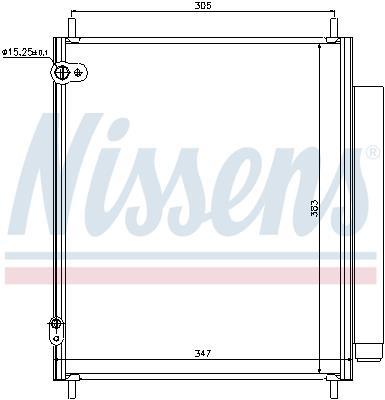 Condenseur, climatisation (Radiateur de climatisation) NISSENS ref. 940284