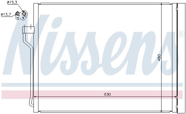Condenseur, climatisation (Radiateur de climatisation) NISSENS 940288