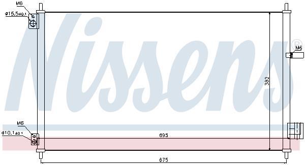 Condenseur, climatisation (Radiateur de climatisation) NISSENS 940293
