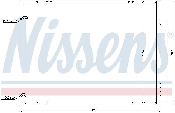 Condensador, aire acondicionado NISSENS ref. 940298