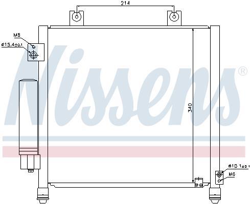 Condensador, aire acondicionado NISSENS ref. 940302
