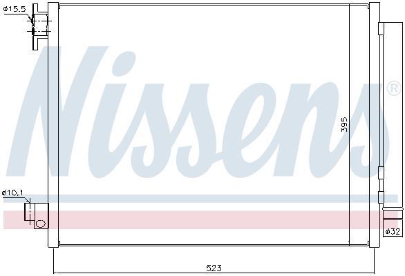 Condenseur, climatisation (Radiateur de climatisation) NISSENS ref. 940321