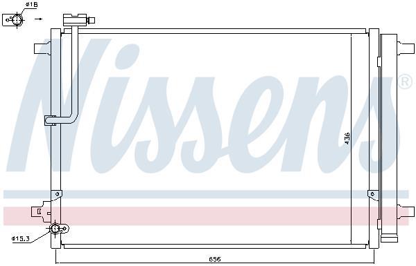 Condensador, aire acondicionado NISSENS ref. 940329