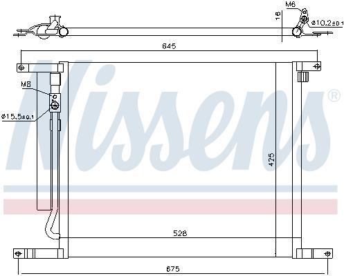 Condenseur, climatisation (Radiateur de climatisation) NISSENS 940335