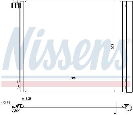 Condenseur, climatisation (Radiateur de climatisation) NISSENS 940339