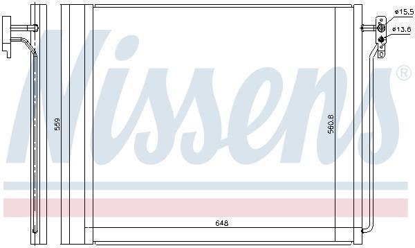 Condensador, aire acondicionado NISSENS ref. 940343