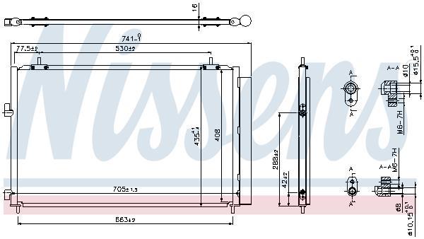 Condenseur, climatisation (Radiateur de climatisation) NISSENS 940349