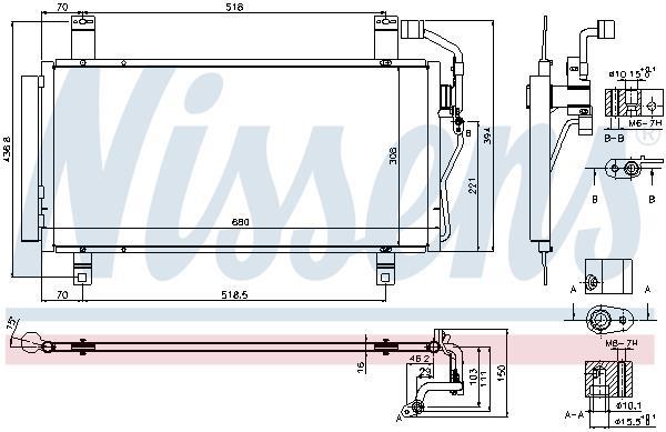 Condensador de climatização NISSENS ref. 940352