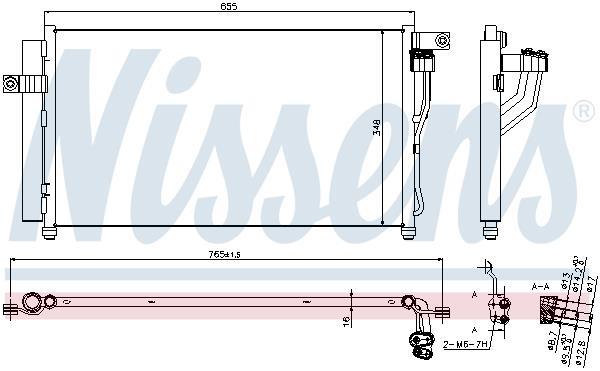 Condenseur, climatisation (Radiateur de climatisation) NISSENS 940360