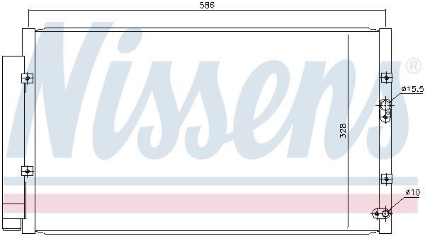 Condensador, aire acondicionado NISSENS ref. 940366