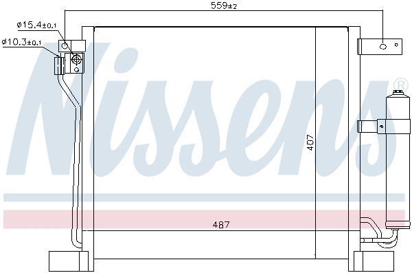Condensador, aire acondicionado NISSENS ref. 940384