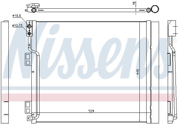 Condensador, aire acondicionado NISSENS ref. 940386