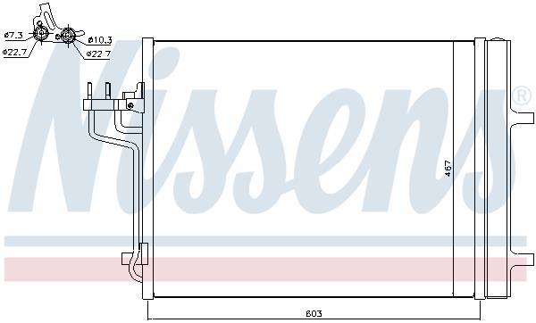 Condenseur, climatisation (Radiateur de climatisation) NISSENS ref. 940398