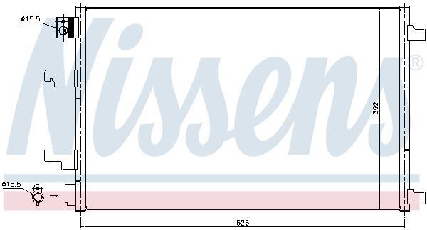 Condensador, aire acondicionado NISSENS ref. 940402