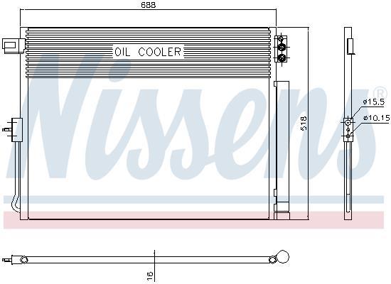 Condenseur, climatisation (Radiateur de climatisation) NISSENS 940411