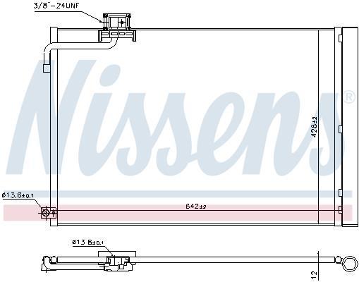 Condenseur, climatisation (Radiateur de climatisation) NISSENS ref. 940414