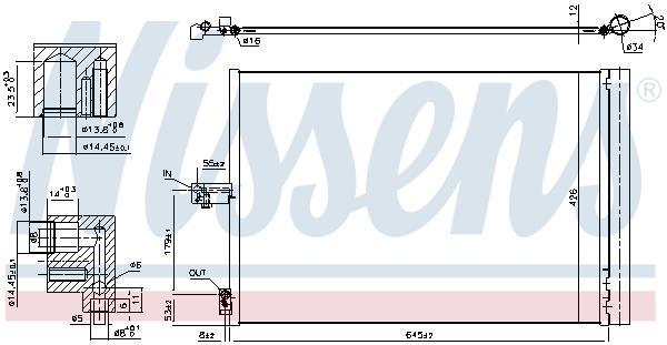 Condensador, aire acondicionado NISSENS ref. 940420