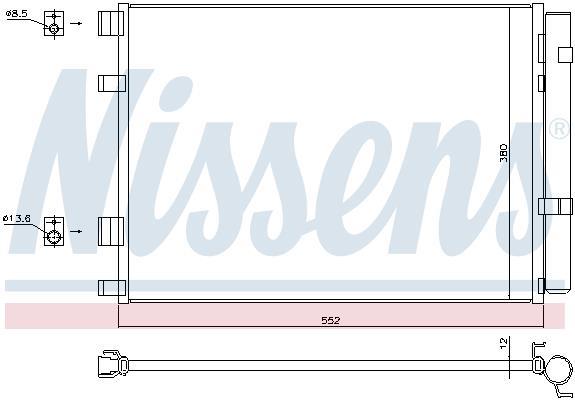 Condensador, aire acondicionado NISSENS ref. 940426