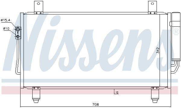 Condensador, aire acondicionado NISSENS ref. 940435