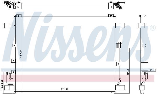 Condensador, aire acondicionado NISSENS ref. 940444
