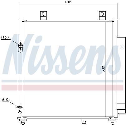 Condenseur, climatisation (Radiateur de climatisation) NISSENS ref. 940447