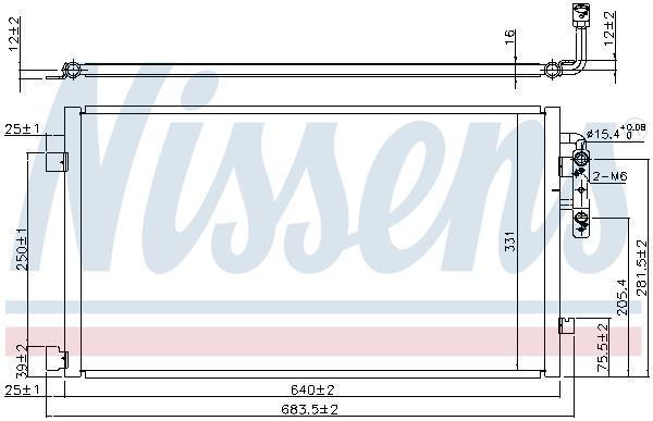 Condensador, aire acondicionado NISSENS ref. 940457