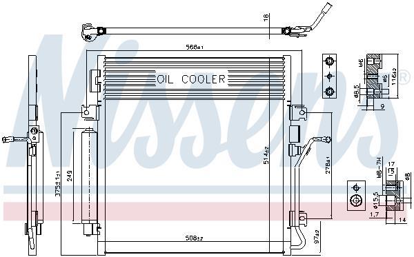 Condensador, aire acondicionado NISSENS ref. 940461