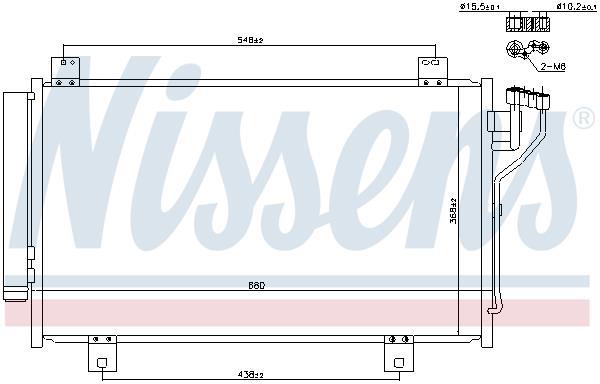 Condensador, aire acondicionado NISSENS ref. 940471