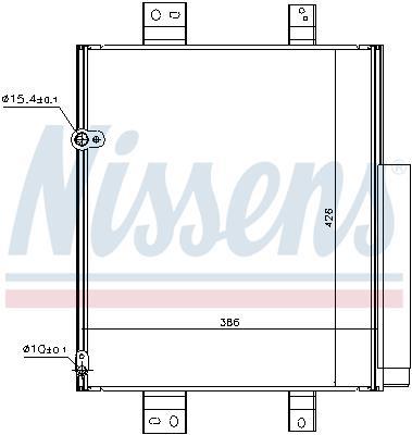 Condensador, aire acondicionado NISSENS ref. 940492