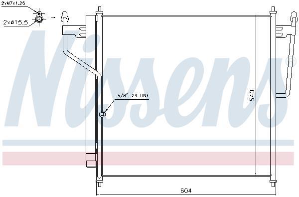 Condenseur, climatisation (Radiateur de climatisation) NISSENS ref. 940503