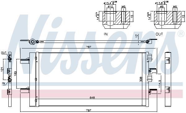 Condenseur, climatisation (Radiateur de climatisation) NISSENS 940509