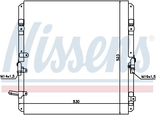 Condensador, aire acondicionado NISSENS ref. 94053